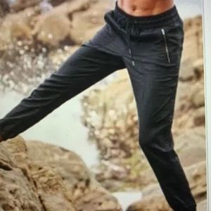 Great pair of Linen blend joggers-EUC